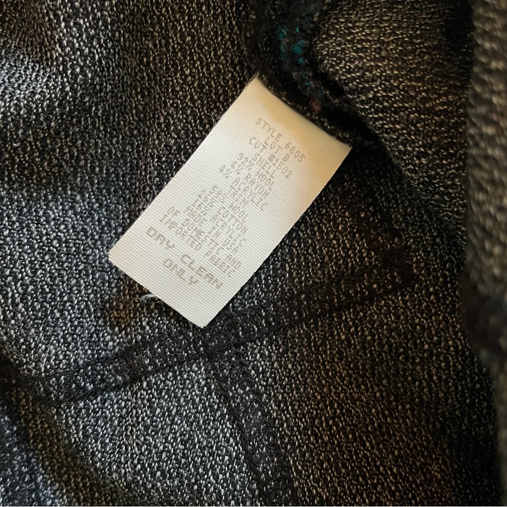 Vintage Patchwork Wool Blazer Jacket - image 5